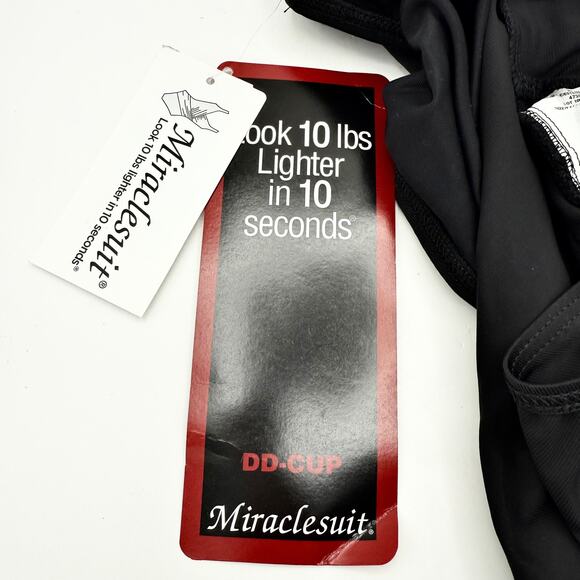 Miraclesuit Black Oceanus One-Piece Swimsuit DD-Cup Size 14DD (EUR 44 / UK 16) - Picture 11 of 13